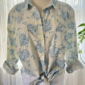 Xxl old navy linen like button up